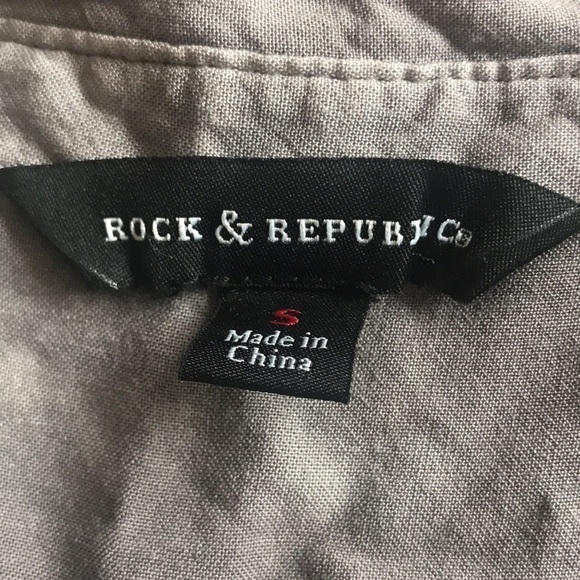 *rock & Republic Gray Top S - Picture 4 of 4